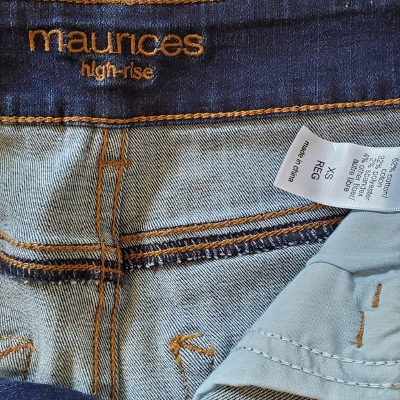 Maurice's Sz XS Jeans Like New - Picture 2 of 4